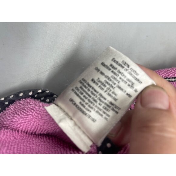 disney jumping beans kids baby bath towel pink bow cotton 2018 44x24" READ - Picture 4 of 7